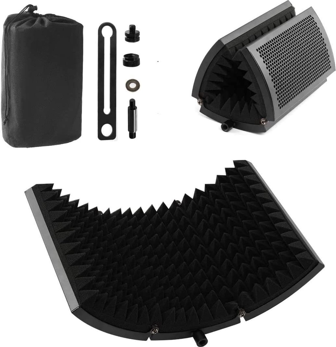 Geluidsisolatieplaten - Foam-Isolatieplaten-– Akoestische Panelen – Geluidsdemper – Studioschuim –– Acoustic Foam Panels