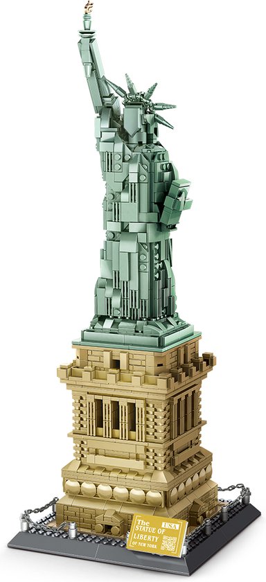 stel je voor kiezen band LBB - Statue of Liberty - 1577 bricks - vrijheidsbeeld - volwassenen |  bol.com