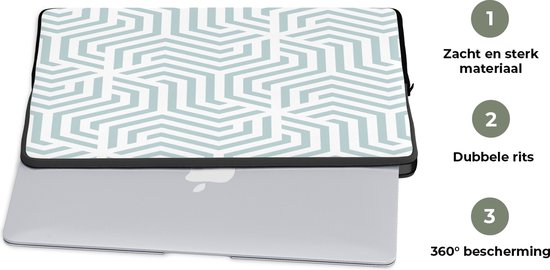 Housse pour ordinateur portable - Sacoche pour ordinateur portable - Motifs - Design - Ligne - Ordinateur portable - 17 pouces - Housses pour ordinateurs portables ordinateur portable