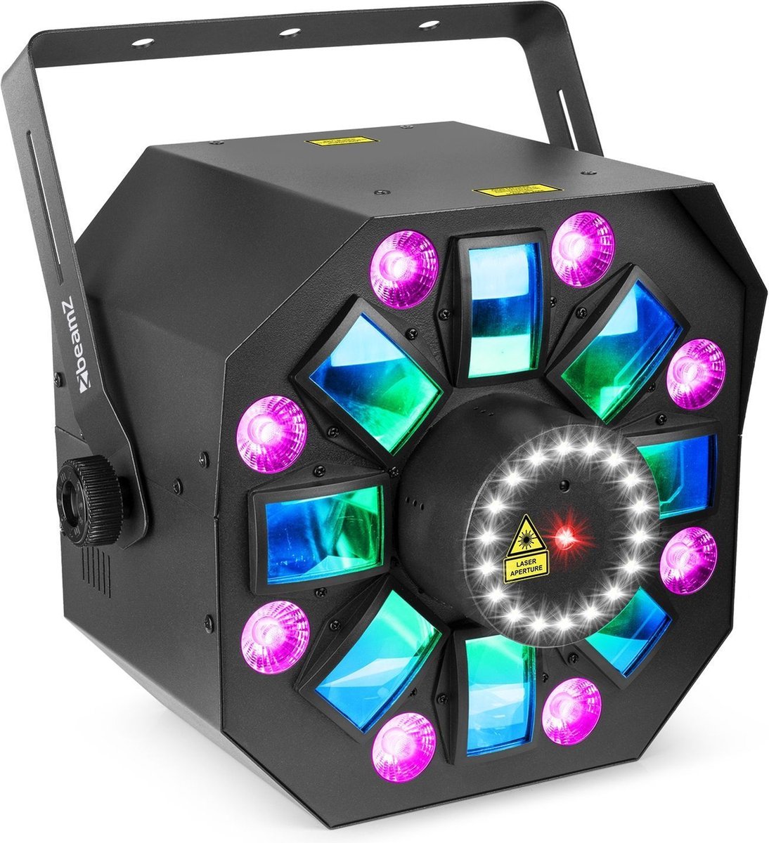 Feestverlichting Discolamp - BeamZ MultiBox - Combinatie van 4 lichteffecten met o.a. laser, stroboscoop en LED par