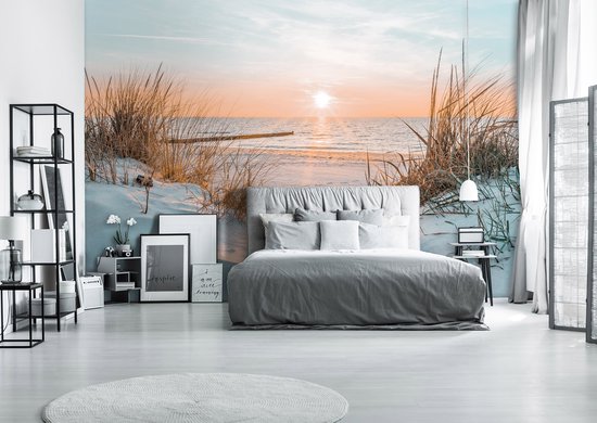 Mural King - Papier peint photo - Dunes - Mer - Plage - Paysage - Papier peint - 460 x 300 cm - Papier peint Papier peint non tissé