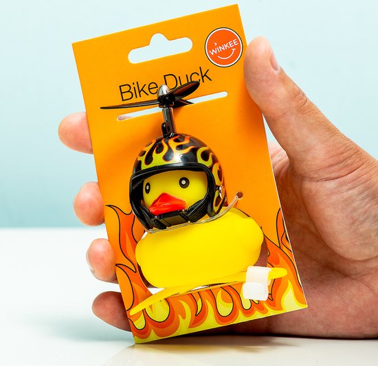 Winkee Fiets badeend - Vlammen