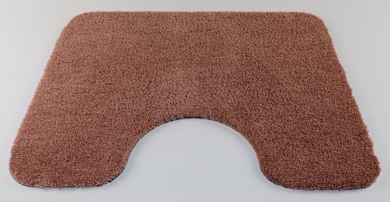 Tapis de toilette Soft pink 50x60 antidérapant avec évidement 21cm