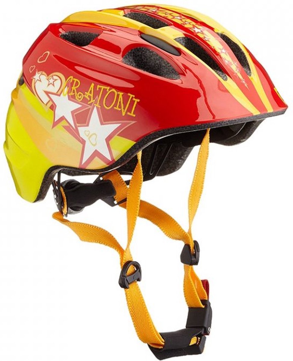 Cratoni Akino Fietshelm Kinderen, Stars Hoofdomtrek M | 53-58cm