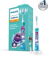 Philips Sonicare for kids HX6322/04 - Elektrische Tandenborstel - Blauw - incl. extra opzetborstel