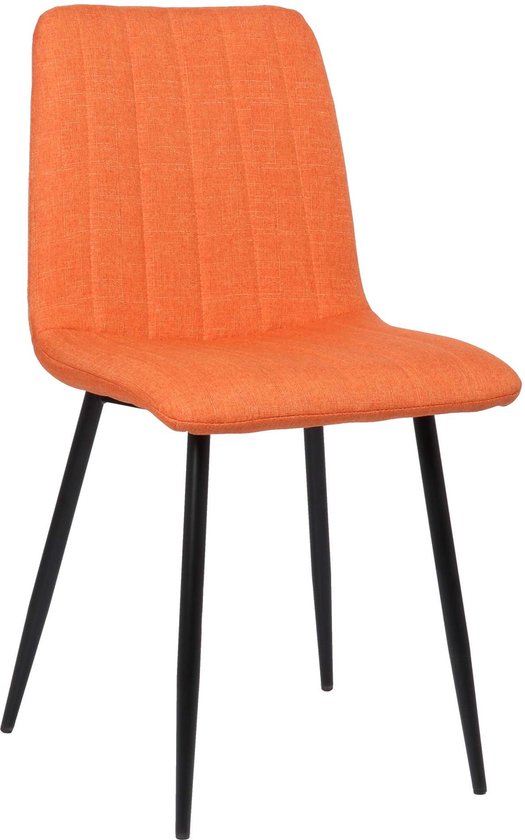 CLP Set van 4 Eetkamerstoel Napier zwart Frame - Fluweel - creme
