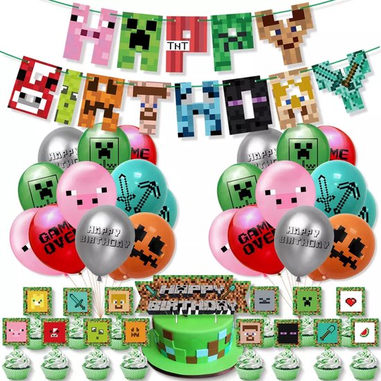 Verjaardag Versiering -Thema - Happy Birthday Slingers - Decoratie - Cake... | bol.com