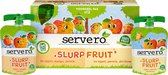 Servero Slurpfruit - Appel-Mango-Perzik en Appel-Perzik-Abrikoos - 12 x 90 gram (Knijpfruit)