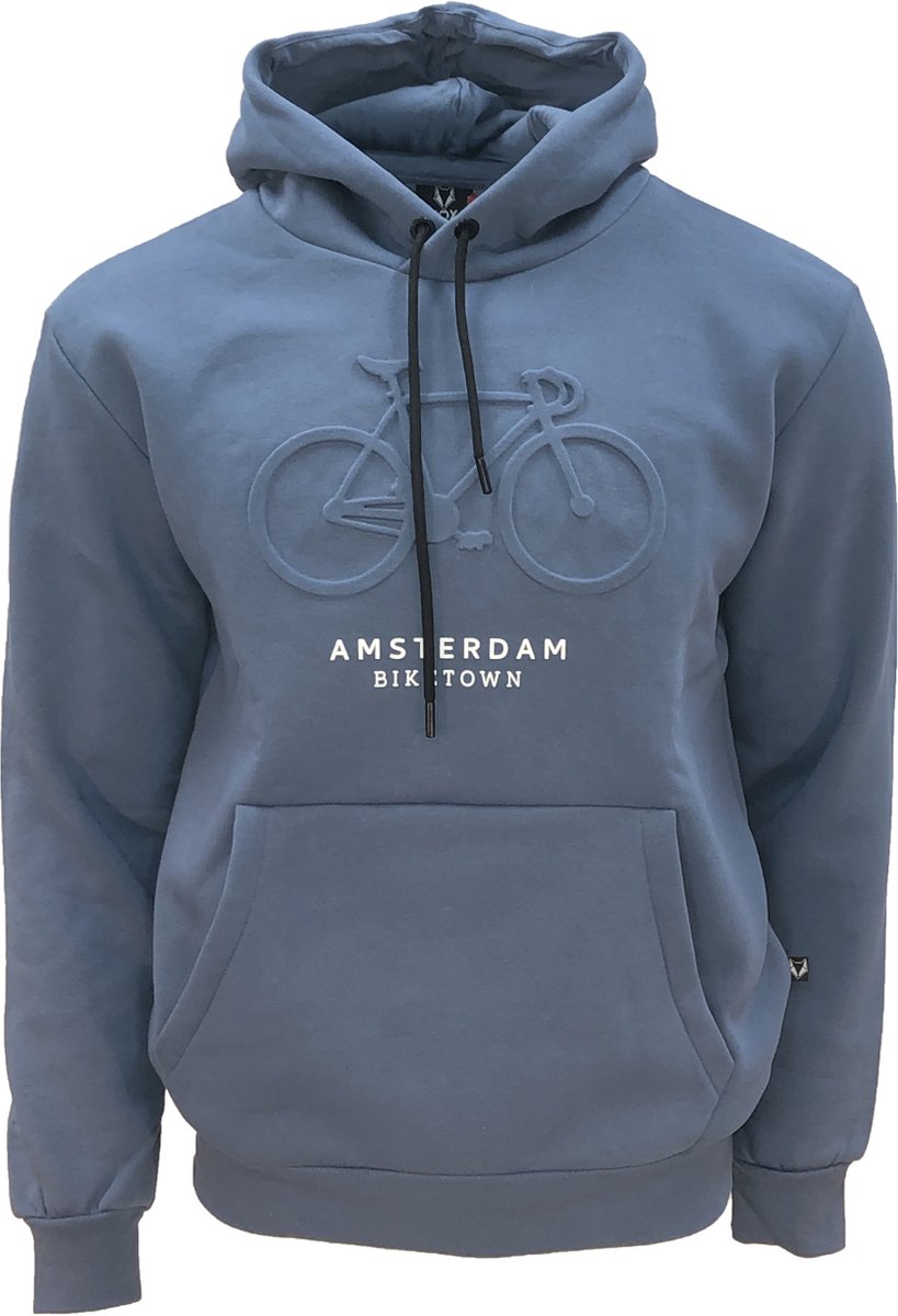 Fox Originals Hoodie Biketown Embossed Misty Blue -XS | bol