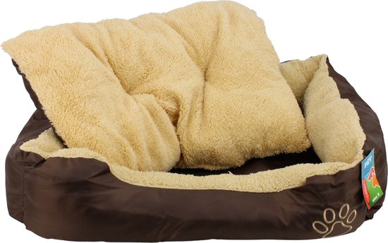 Hondenmand - Kattenmand - Nylon - Medium - 75x58x19 cm - Bruin