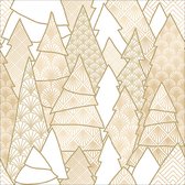 Ambiente - Servetten (20 stuks) - Luxury Trees White