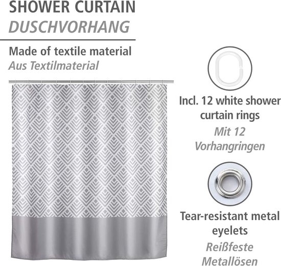 Douche gordijn douchegordijn premium kwaliteit luxe douche