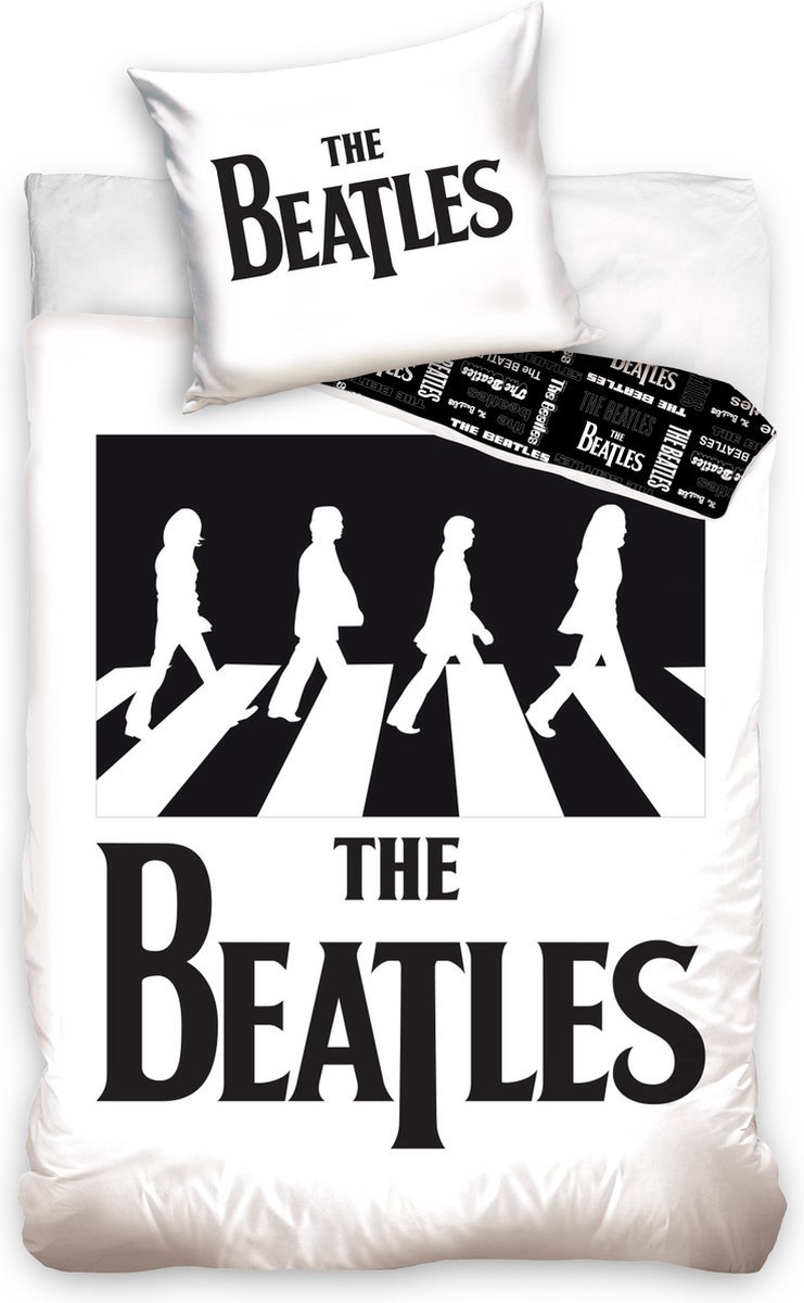 The beatles dekbedovertrek Abbey Road 140 x 200 cm – 70 x 80 cm - The Beatles