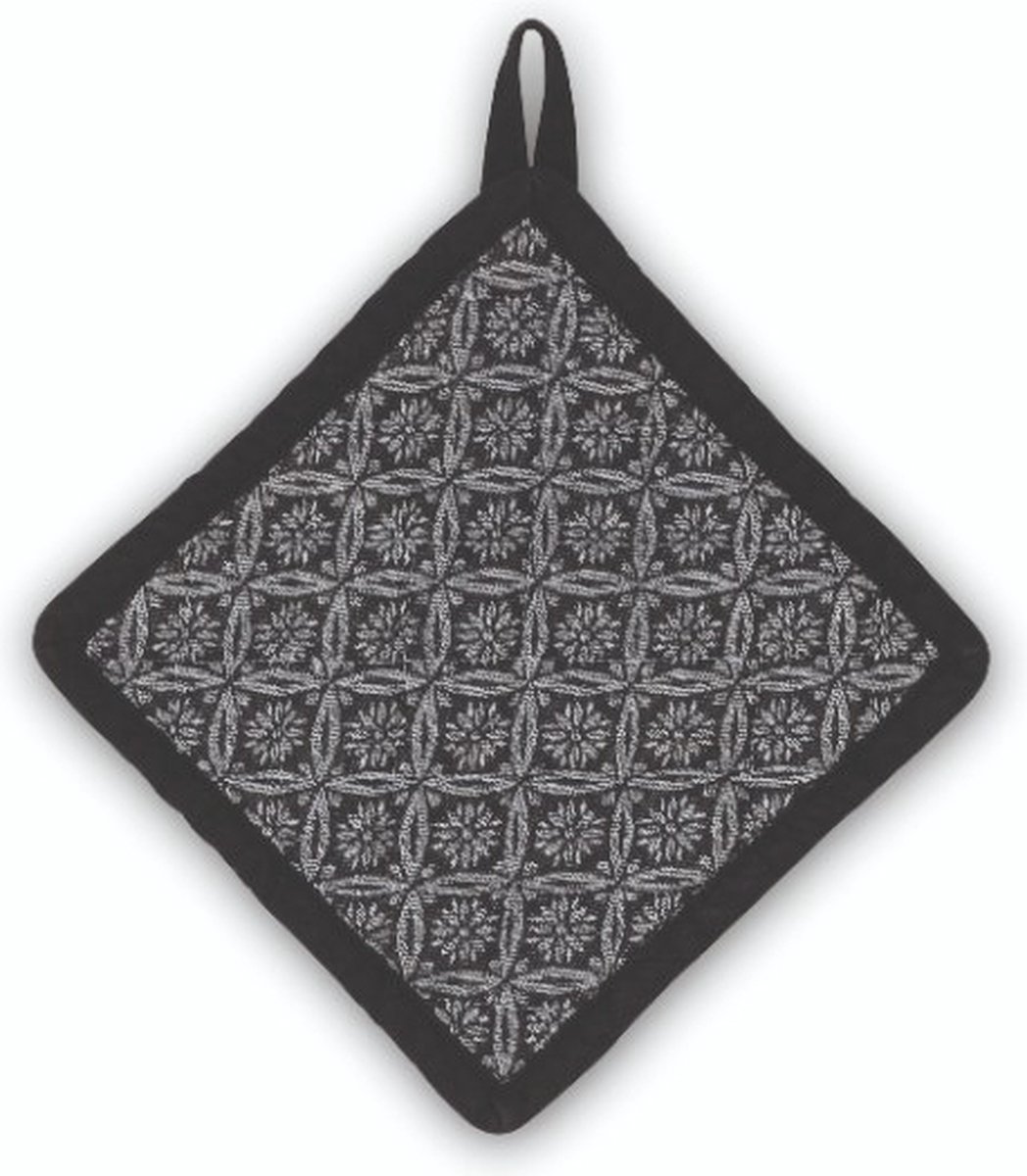 Pannenlap, Zwart/Wit Patroon - Kela | Gianna