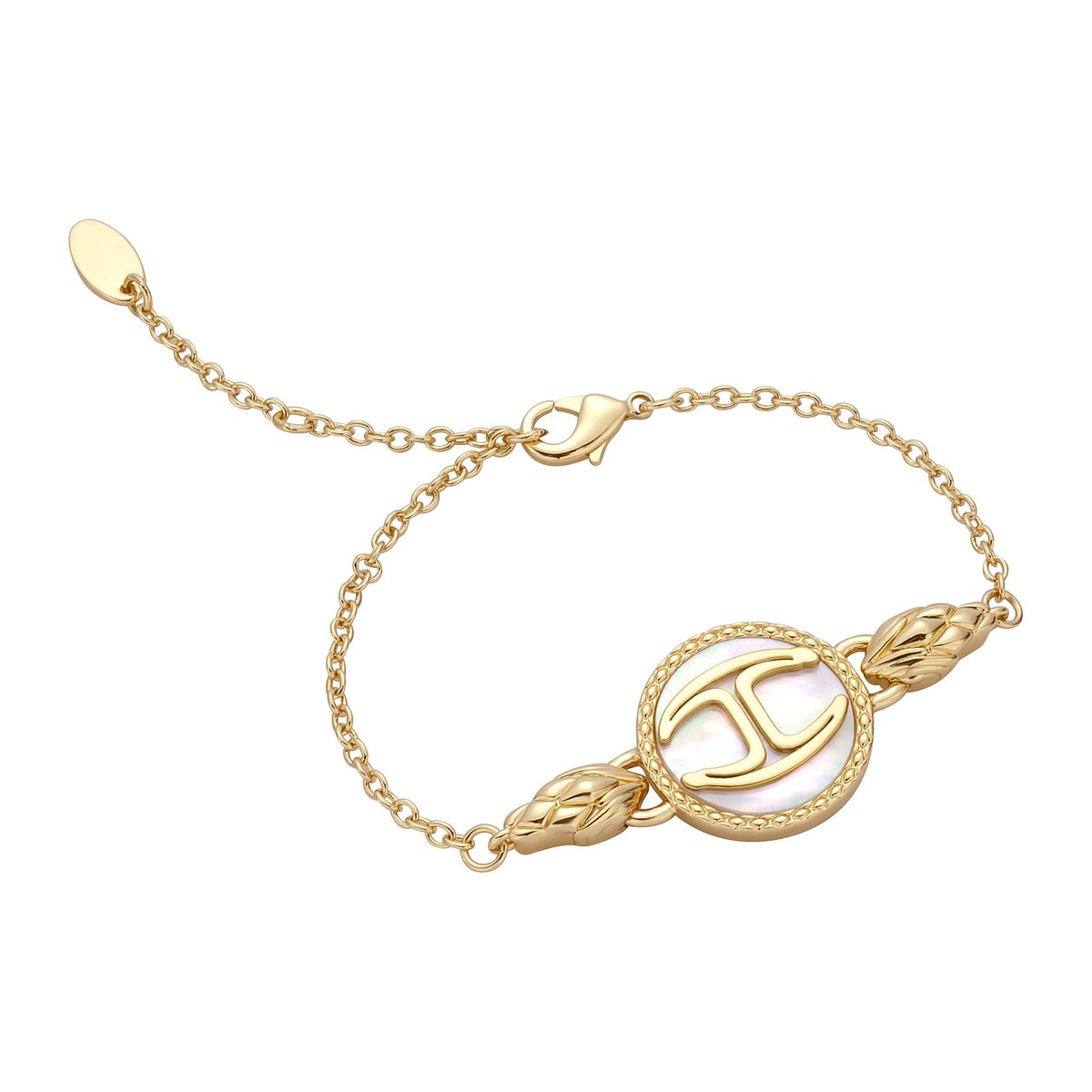 Just Cavalli Damen-Armband Messing Perlmutt One Size Gold 32019819