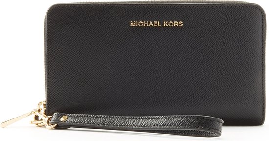 Michael Kors Portemonnee / Portefeuille Dames - Ritsportemonnee - Leer - Jet Set - Zwart