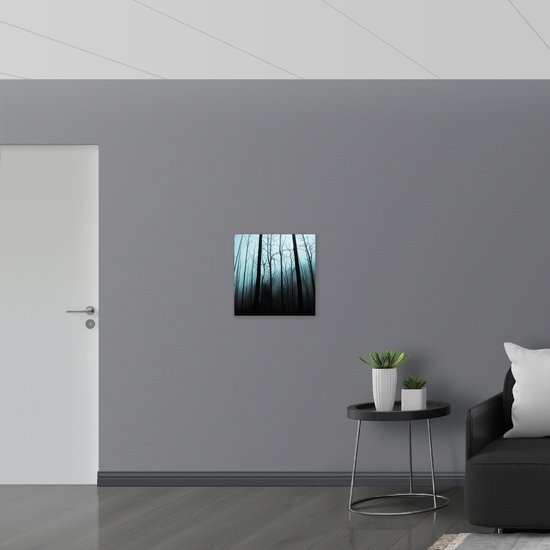 WallClassics - Dibond - Dark Forest - Photo 50x50 cm sur Aluminium (Avec Système d'accrochage)