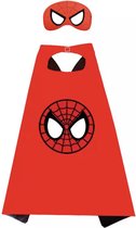 Spiderman Pak Web - Verkleedpak - Spiderman Masker - Verkleedkleren Kind - Spiderman Cape - Verkleedkleren Jongen - Verkleedkleren Meisje - Verkleedkleding - Kostuum - Halloween kostuum