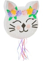 Pinata à tirer : chat fleuri