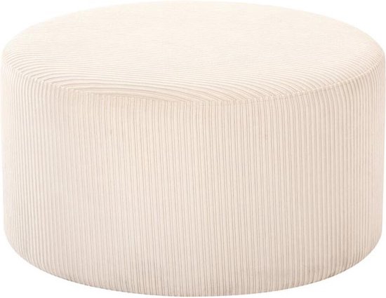 LIVING AT HOME - CORD POUF XXL - 75×40cm - Poef - rond