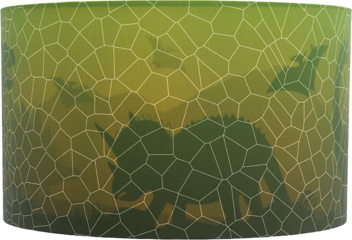 Olucia - DINO - Kinder Slaapkamer Plafondlamp - Groen - Geschikt voor Tienerkamer/Kinderka