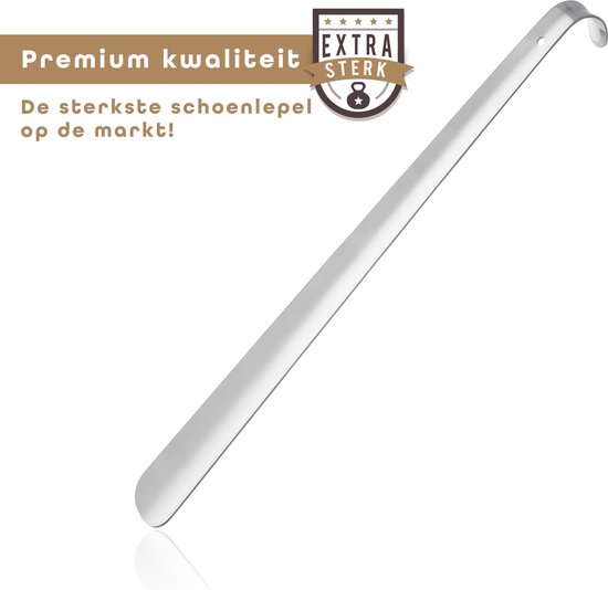 Schoenlepel - Schoenlepel lang - 58cm - RVS - Extra sterk - Baulk®