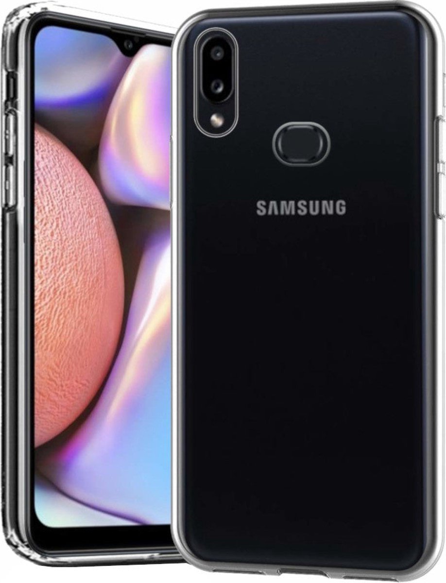Shock Proof Case - Telefoonhoesje - Doorzichtig Hoesje voor Samsung A10S - Transparant Wit