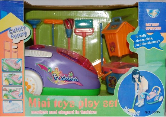 Smoby - Vacuum cleaner Eco Clean - Children's vacuum cleaner with electric sound - Toy vacuum cleaner - From 3 years old Smoby - Vacuum cleaner Eco Clean - Children's vacuum cleaner with electric sound - Toy vacuum cleaner - From 3 years old