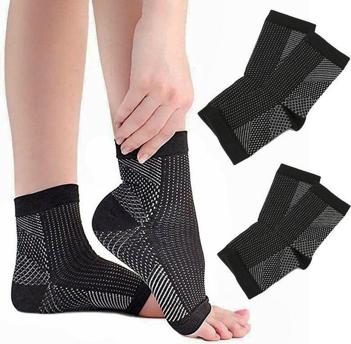 Medicca - Enkel Brace - Voet Brace - Ondersteunende Sokken - Orthopedische Enkel Ondersteuning - Enkel Bandage Sokken