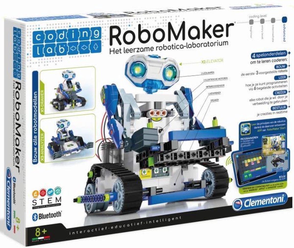 Clementoni Coding Lab - Robomaker Start - Robot speelgoed - STEM-speelgoed  | bol.com