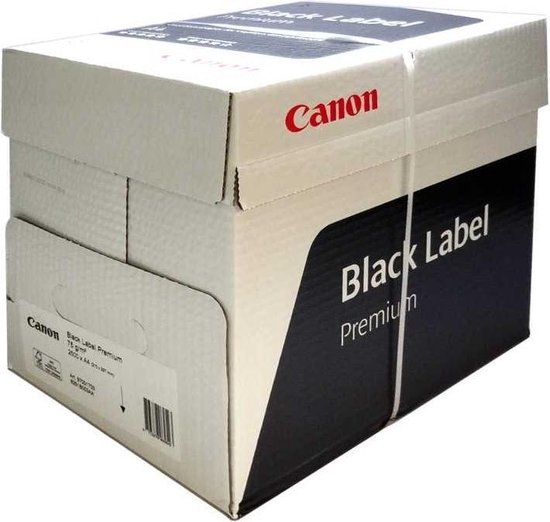 Papier A4 Canon Black Label Premium 75 g / m² 2500 feuilles | bol.com