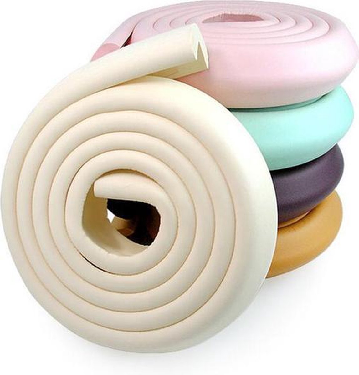 Stootrand foam, model 7 – 1 meter - Geel & Zwart - Polyurethaanschuim (PU) - Voor binnen & buiten - FB - 0071