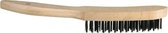 STERNSTEIGER Reinigingsborstel, houten handvat, koolstofstaal, vlak 140x25cm, plat 140x25cm