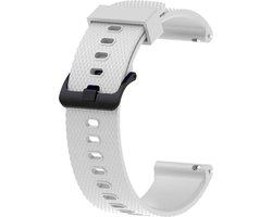 Siliconen Bandje - Sportbandje - Garmin Vivoactive 3 & Forerunner 245/645 Music - Huawei Watch 2 - Wit