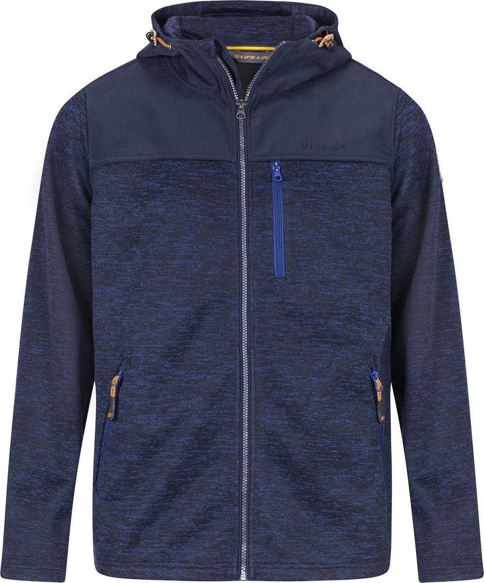 LifeLine Knuset Fleece Vest Heren Outdoor Jas Blauw