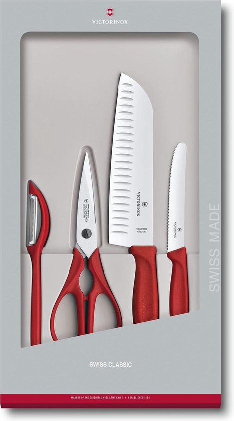 Victorinox Swiss Classic Kitchen Set, 4 pieces - Red