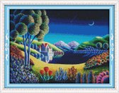 Artstudioclub®  borduurpakketten volwassenen 44×34cm  Fantasie landschap