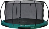 Etan Hi-Flyer Trampoline Inground Combi - Ø 366 cm / 12ft - Incl. Veiligheidsnet -  Uv-bestendig Randkussen - Groen - Rond