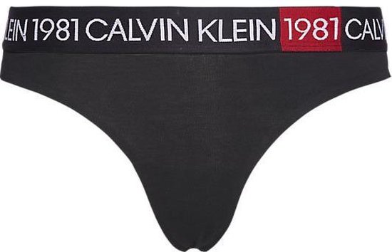 bol.com | Calvin Klein - Dames Thong String Zwart - S