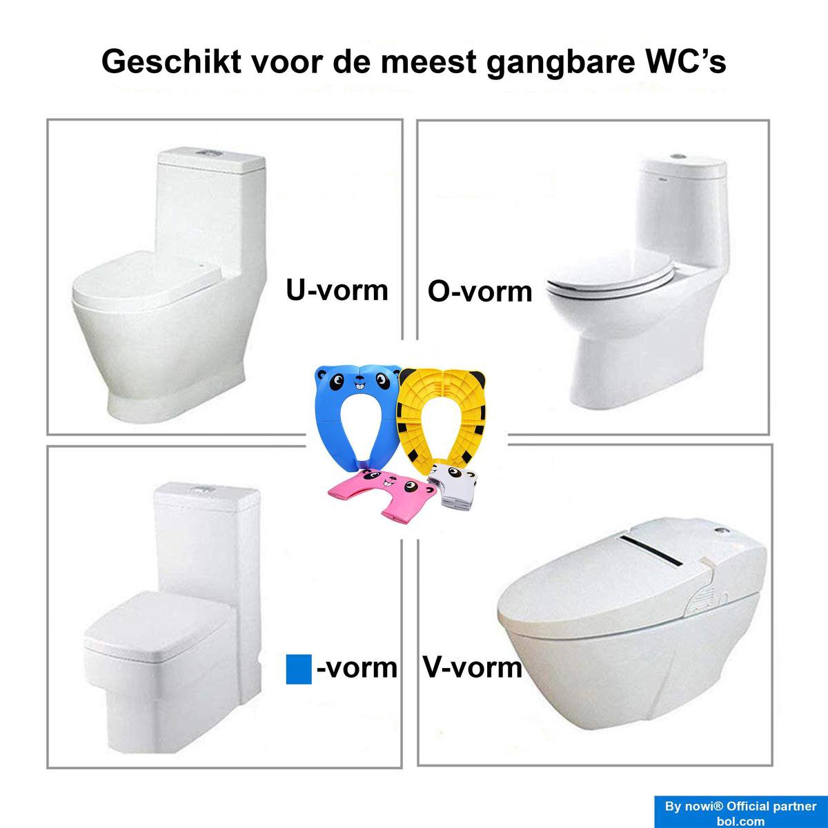 Bol Com Wc Verkleiner Opvouwbaar Licht En Compact Reis Formaat Wc Bril Toilet Trainer Voor