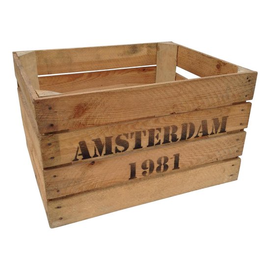 pols Maria Regan Houten krat Fruitkist Amsterdam 1981 (set van 3 kisten) gebruikte kisten |  bol.com