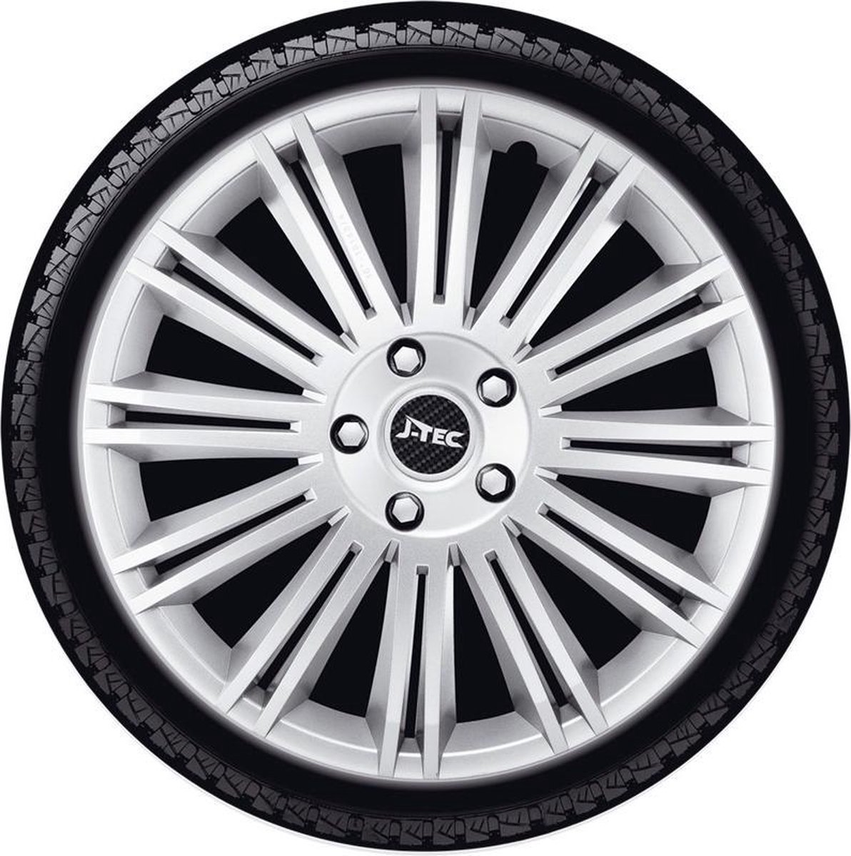 J-Tec Wieldoppen 16 inch Discovery zilver