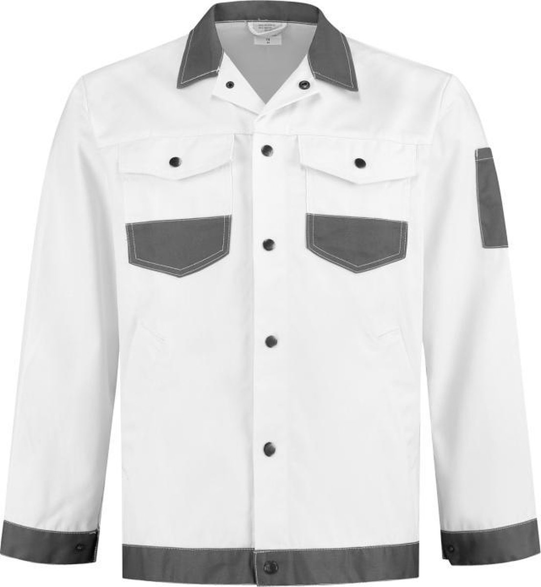 Bestex Werkjasje Katoen-Polyester WJC6040 Wit/GrijsXL