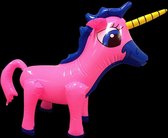 Opblaas unicorn, opblaasbare eenhoorn, inflatables, party opblaasdier, roze - 12 stuks