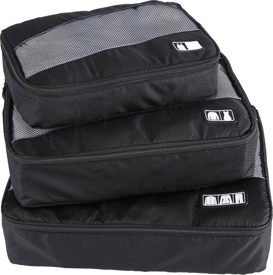 Verleiden aanvulling vangst Packing Cubes Set Koffer Organizer – Kleding Reis Tassen Backpack – Inpak  Kubussen... | bol.com