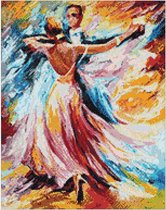 Wizardi diamond painting – Dance of colors – 38 x 48 cm