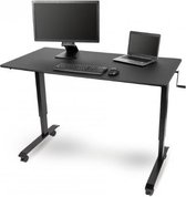 Verstelbaar Zit Sta Bureau 150cm Zwart Top / Zwart Frame