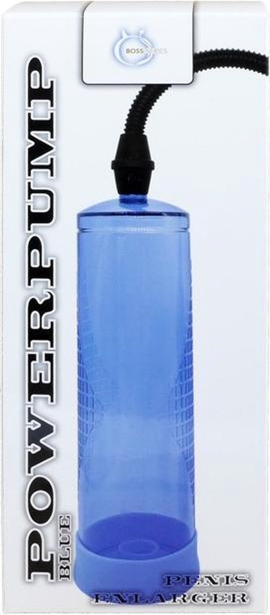 Goedkoopste Bossoftoys - Power Pump - Penis Pomp - Penis vergroter - blauw - 22 CM 60-00005 -stoere Cadeaubox