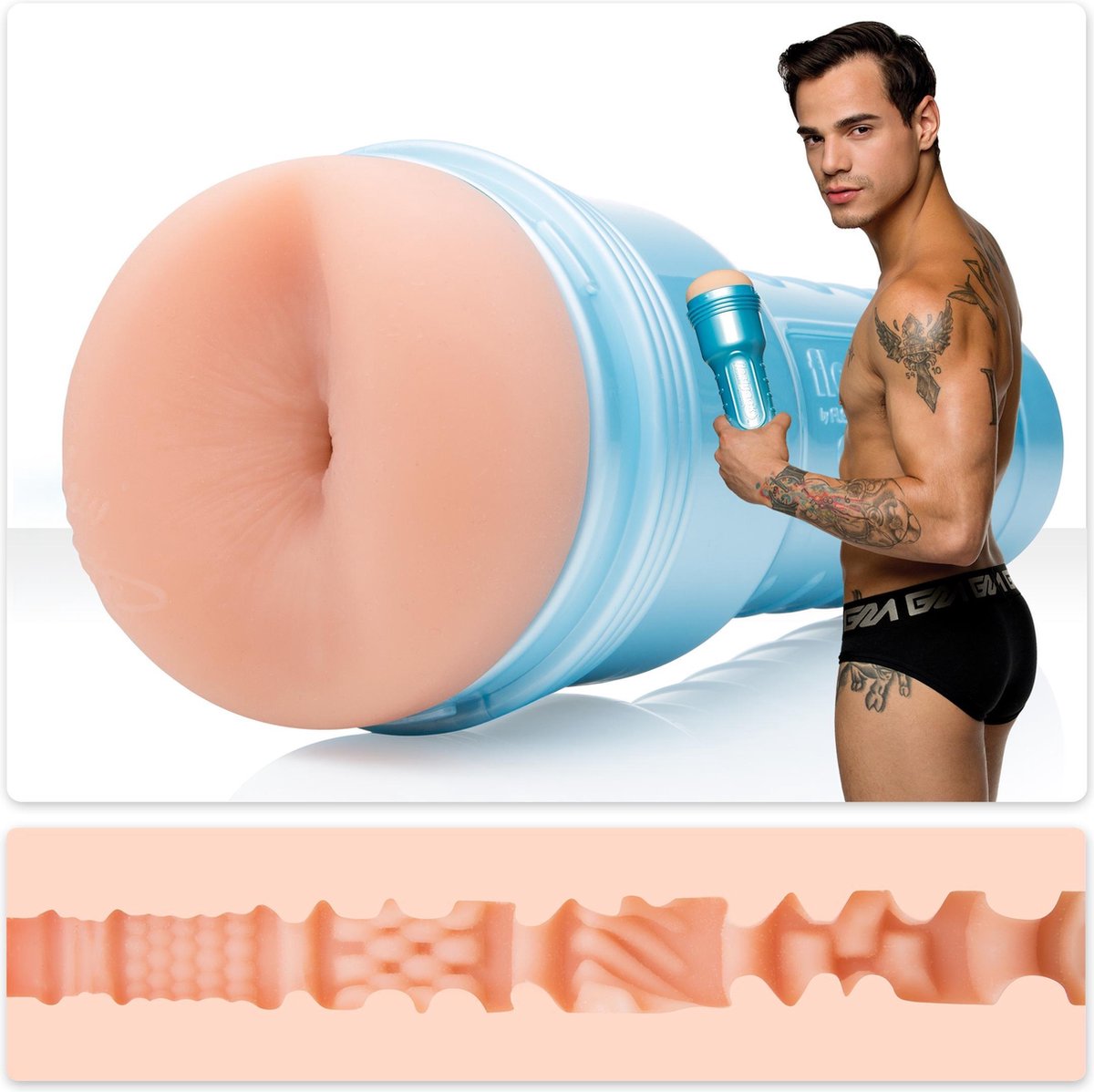 Goedkoopste Fleshjack Boys Levi Karter Explosive (Butt) - SuperSkin masturbator, seksspeeltje, uiterst realistisch