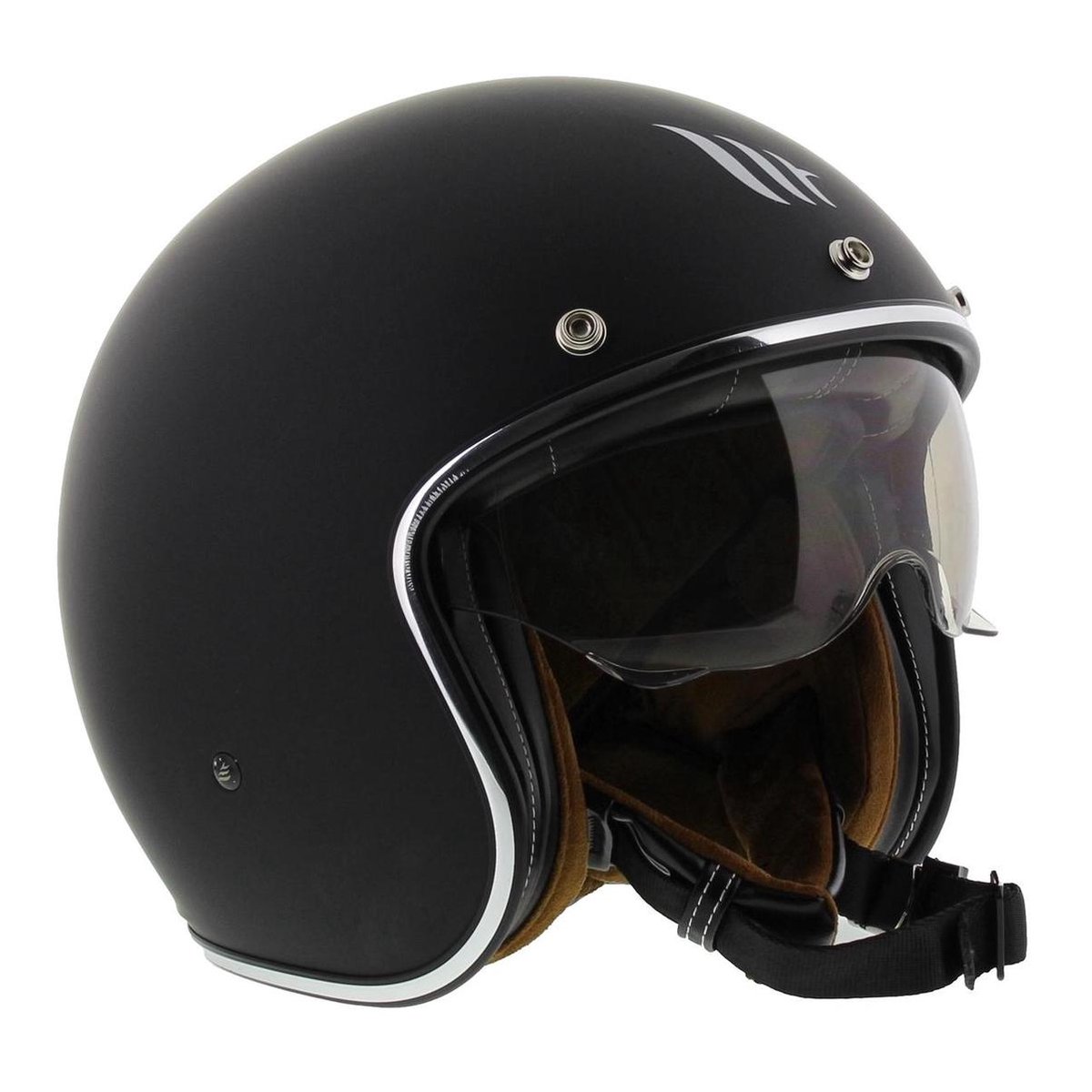 MT Jethelm Le Mans II SV mat zwart scooterhelm motorhelm XXL